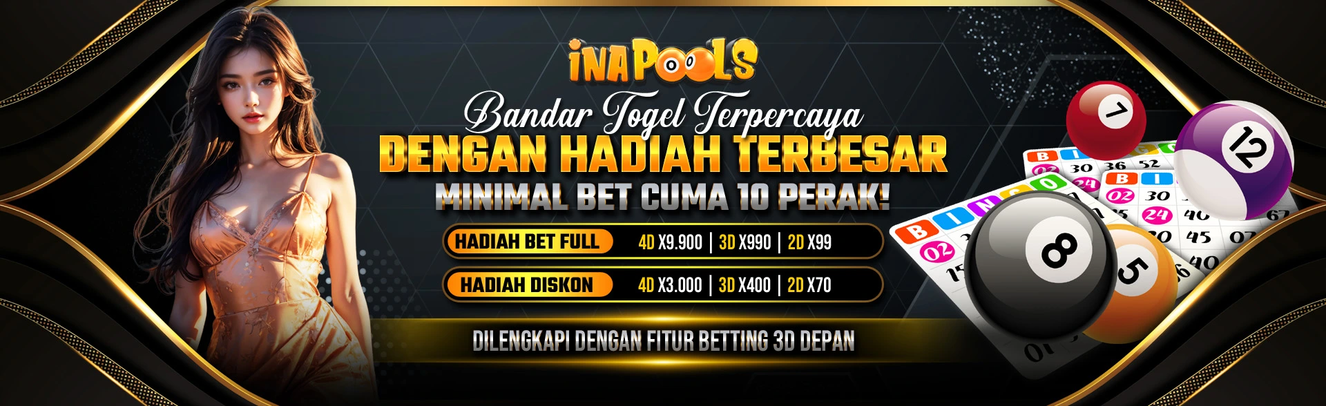 InaPools adalah bandar togel terpercaya dengan hadiah terbesar, minimal bet hanya 10 perak.